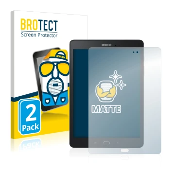 Parte frontale di una confezione del prodotto con il logo del marchio BROTECT. Accanto è raffigurato il dispositivo Samsung Ga