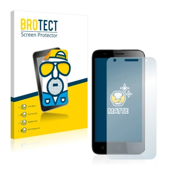 Parte frontale di una confezione del prodotto con il logo del marchio BROTECT. Accanto è raffigurato il dispositivo Alcatel Pi
