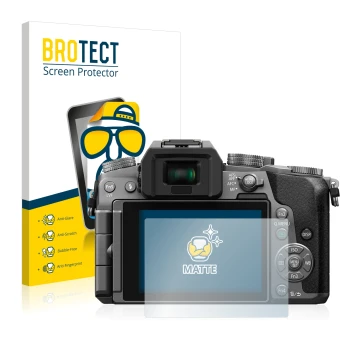 Parte frontale di una confezione del prodotto con il logo del marchio BROTECT. Accanto è raffigurato il dispositivo Panasonic 