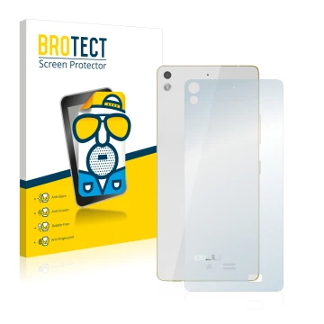 Parte frontale di una confezione del prodotto con il logo del marchio BROTECT. Accanto è raffigurato il dispositivo BLU Vivo A