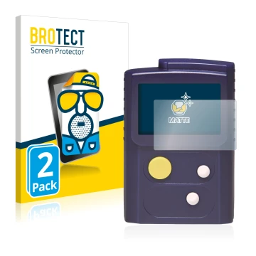 Parte frontale di una confezione del prodotto con il logo del marchio BROTECT. Accanto è raffigurato il dispositivo Swissphone