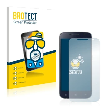 Parte frontale di una confezione del prodotto con il logo del marchio BROTECT. Accanto è raffigurato il dispositivo Landvo L8 