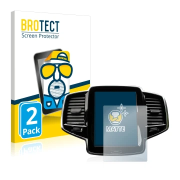 Parte frontale di una confezione del prodotto con il logo del marchio BROTECT. Accanto è raffigurato il dispositivo Volvo XC90