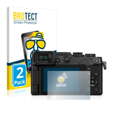 Parte frontale di una confezione del prodotto con il logo del marchio BROTECT. Accanto è raffigurato il dispositivo Panasonic 