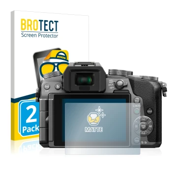 Parte frontale di una confezione del prodotto con il logo del marchio BROTECT. Accanto è raffigurato il dispositivo Panasonic 