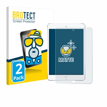 Parte frontale di una confezione del prodotto con il logo del marchio BROTECT. Accanto è raffigurato il dispositivo Apple iPad