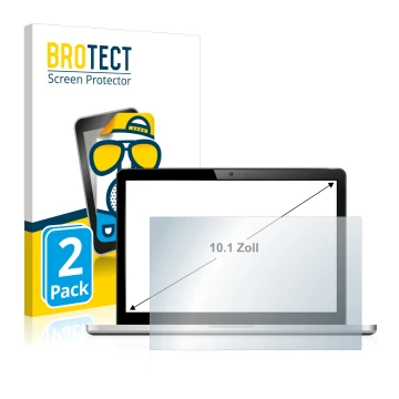 Parte frontale di una confezione del prodotto con il logo del marchio BROTECT. Accanto è raffigurato il dispositivo con la rel