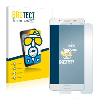 Parte frontale di una confezione del prodotto con il logo del marchio BROTECT. Accanto è raffigurato il dispositivo Samsung Ga