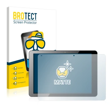 Parte frontale di una confezione del prodotto con il logo del marchio BROTECT. Accanto è raffigurato il dispositivo Chuwi Hi12