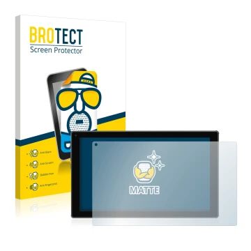 Parte frontale di una confezione del prodotto con il logo del marchio BROTECT. Accanto è raffigurato il dispositivo Blaupunkt 