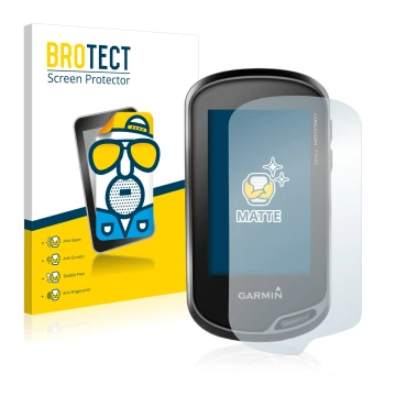 Parte frontale di una confezione del prodotto con il logo del marchio BROTECT. Accanto è raffigurato il dispositivo Garmin Ore