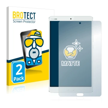Parte frontale di una confezione del prodotto con il logo del marchio BROTECT. Accanto è raffigurato il dispositivo Huawei Med