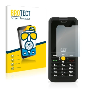 Parte frontale di una confezione del prodotto con il logo del marchio BROTECT. Accanto è raffigurato il dispositivo Caterpilla