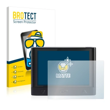 Parte frontale di una confezione del prodotto con il logo del marchio BROTECT. Accanto è raffigurato il dispositivo Coyote Min