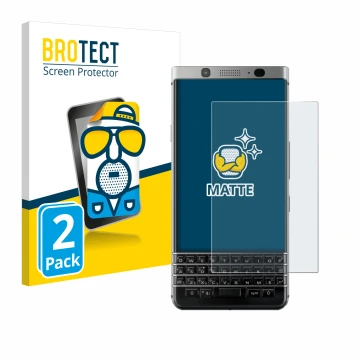 Parte frontale di una confezione del prodotto con il logo del marchio BROTECT. Accanto è raffigurato il dispositivo BlackBerry