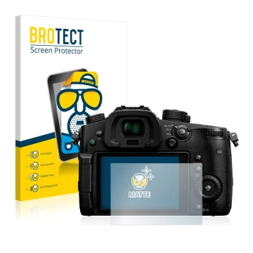 Parte frontale di una confezione del prodotto con il logo del marchio BROTECT. Accanto è raffigurato il dispositivo Panasonic 
