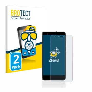 Parte frontale di una confezione del prodotto con il logo del marchio BROTECT. Accanto è raffigurato il dispositivo Huawei P10