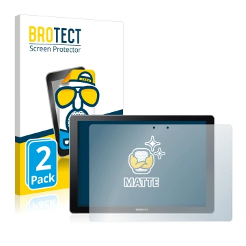 Parte frontale di una confezione del prodotto con il logo del marchio BROTECT. Accanto è raffigurato il dispositivo Samsung Ga