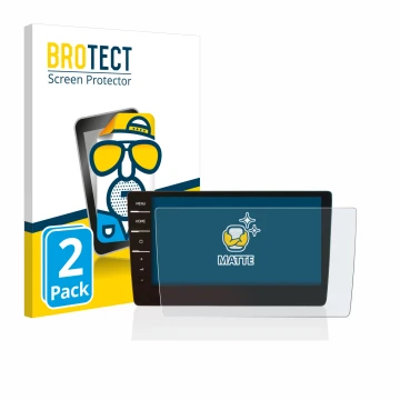 Parte frontale di una confezione del prodotto con il logo del marchio BROTECT. Accanto è raffigurato il dispositivo Volkswagen