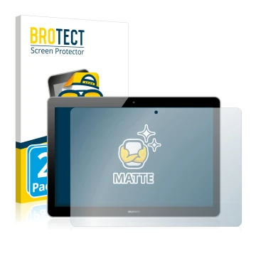 Parte frontale di una confezione del prodotto con il logo del marchio BROTECT. Accanto è raffigurato il dispositivo Huawei Med