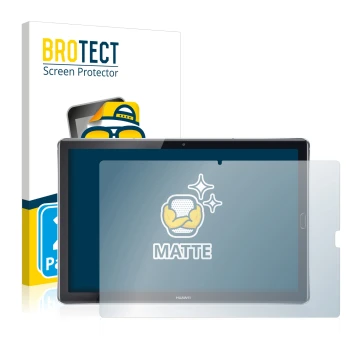 Parte frontale di una confezione del prodotto con il logo del marchio BROTECT. Accanto è raffigurato il dispositivo Huawei Med