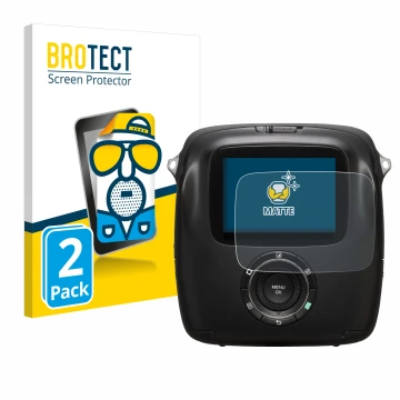 Parte frontale di una confezione del prodotto con il logo del marchio BROTECT. Accanto è raffigurato il dispositivo Fujifilm I