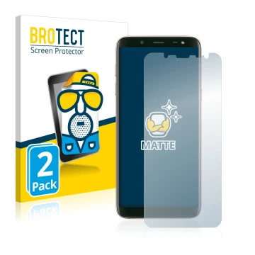 Parte frontale di una confezione del prodotto con il logo del marchio BROTECT. Accanto è raffigurato il dispositivo Samsung Ga