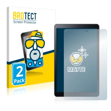 Parte frontale di una confezione del prodotto con il logo del marchio BROTECT. Accanto è raffigurato il dispositivo Samsung Ga