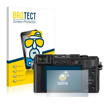Parte frontale di una confezione del prodotto con il logo del marchio BROTECT. Accanto è raffigurato il dispositivo Panasonic 