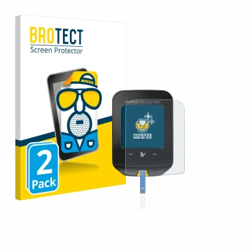 Parte frontale di una confezione del prodotto con il logo del marchio BROTECT. Accanto è raffigurato il dispositivo Freestyle 