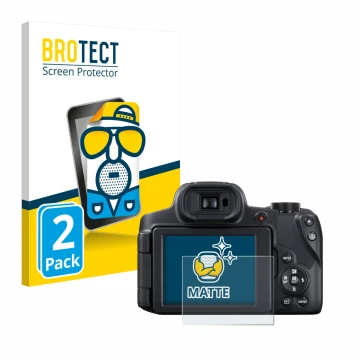 Parte frontale di una confezione del prodotto con il logo del marchio BROTECT. Accanto è raffigurato il dispositivo Canon Powe