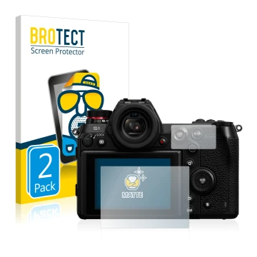 Parte frontale di una confezione del prodotto con il logo del marchio BROTECT. Accanto è raffigurato il dispositivo Panasonic 