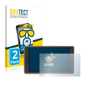 Parte frontale di una confezione del prodotto con il logo del marchio BROTECT. Accanto è raffigurato il dispositivo DJI Crysta