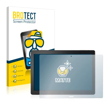 Parte frontale di una confezione del prodotto con il logo del marchio BROTECT. Accanto è raffigurato il dispositivo Lenovo Tab