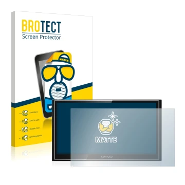 Parte frontale di una confezione del prodotto con il logo del marchio BROTECT. Accanto è raffigurato il dispositivo Kenwood DM