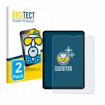 Parte frontale di una confezione del prodotto con il logo del marchio BROTECT. Accanto è raffigurato il dispositivo Apple iPad