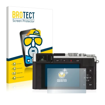 Parte frontale di una confezione del prodotto con il logo del marchio BROTECT. Accanto è raffigurato il dispositivo Leica D-Lu