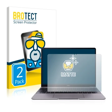 Parte frontale di una confezione del prodotto con il logo del marchio BROTECT. Accanto è raffigurato il dispositivo Huawei Mat