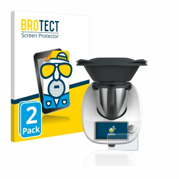 Parte frontale di una confezione del prodotto con il logo del marchio BROTECT. Accanto è raffigurato il dispositivo Vorwerk Th