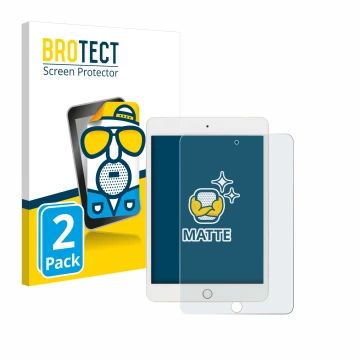 Parte frontale di una confezione del prodotto con il logo del marchio BROTECT. Accanto è raffigurato il dispositivo Apple iPad