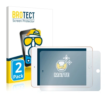 Parte frontale di una confezione del prodotto con il logo del marchio BROTECT. Accanto è raffigurato il dispositivo Apple iPad