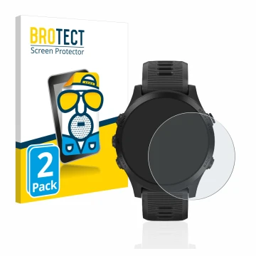 Parte frontale di una confezione del prodotto con il logo del marchio BROTECT. Accanto è raffigurato il dispositivo Garmin For