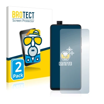 Parte frontale di una confezione del prodotto con il logo del marchio BROTECT. Accanto è raffigurato il dispositivo Xiaomi Mi 