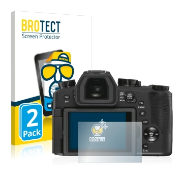 Parte frontale di una confezione del prodotto con il logo del marchio BROTECT. Accanto è raffigurato il dispositivo Leica V-LU