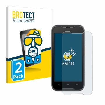 Parte frontale di una confezione del prodotto con il logo del marchio BROTECT. Accanto è raffigurato il dispositivo Datalogic 