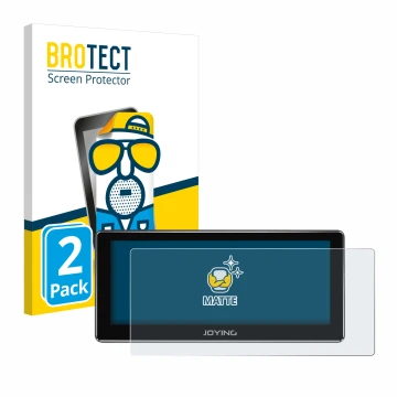 Parte frontale di una confezione del prodotto con il logo del marchio BROTECT. Accanto è raffigurato il dispositivo Joying 4G 