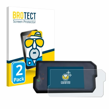 Parte frontale di una confezione del prodotto con il logo del marchio BROTECT. Accanto è raffigurato il dispositivo KTM 125 / 