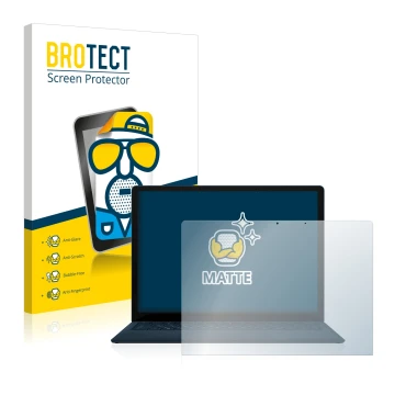 Parte frontale di una confezione del prodotto con il logo del marchio BROTECT. Accanto è raffigurato il dispositivo Microsoft 