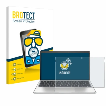 Parte frontale di una confezione del prodotto con il logo del marchio BROTECT. Accanto è raffigurato il dispositivo HP Elite x