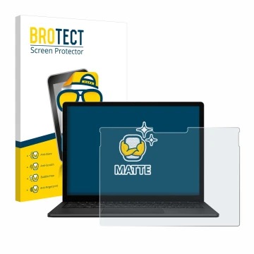 Parte frontale di una confezione del prodotto con il logo del marchio BROTECT. Accanto è raffigurato il dispositivo Microsoft 